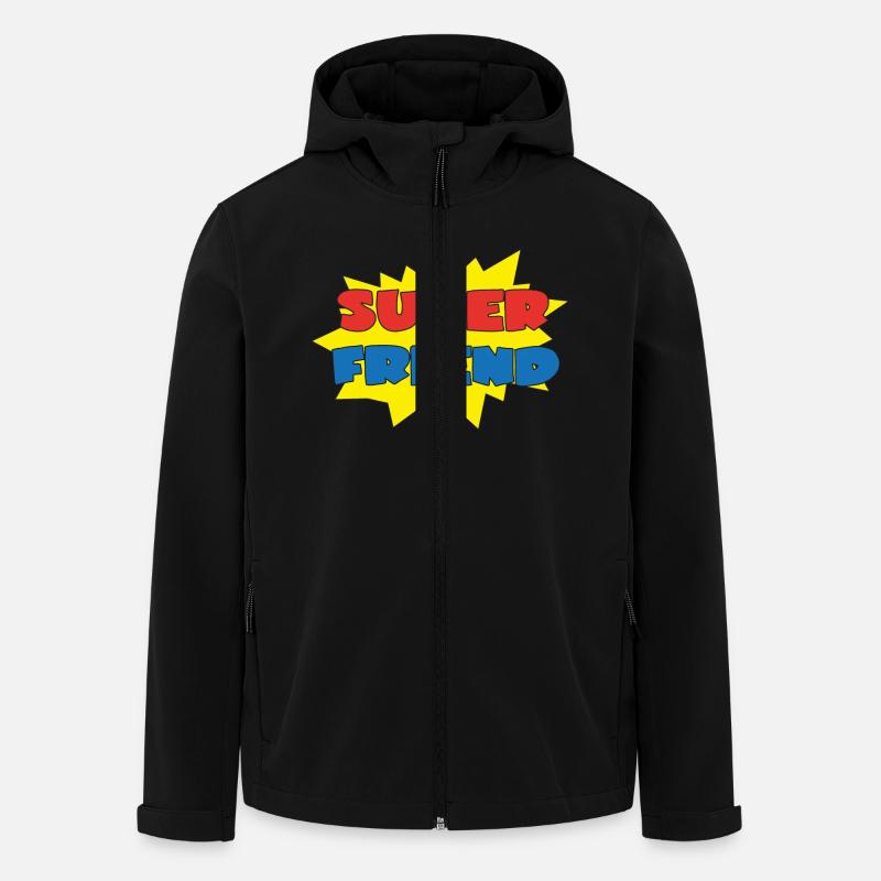 Super friend - Recycelte Männer Softshell-Jacke von Stanley/Stella - Schwarz