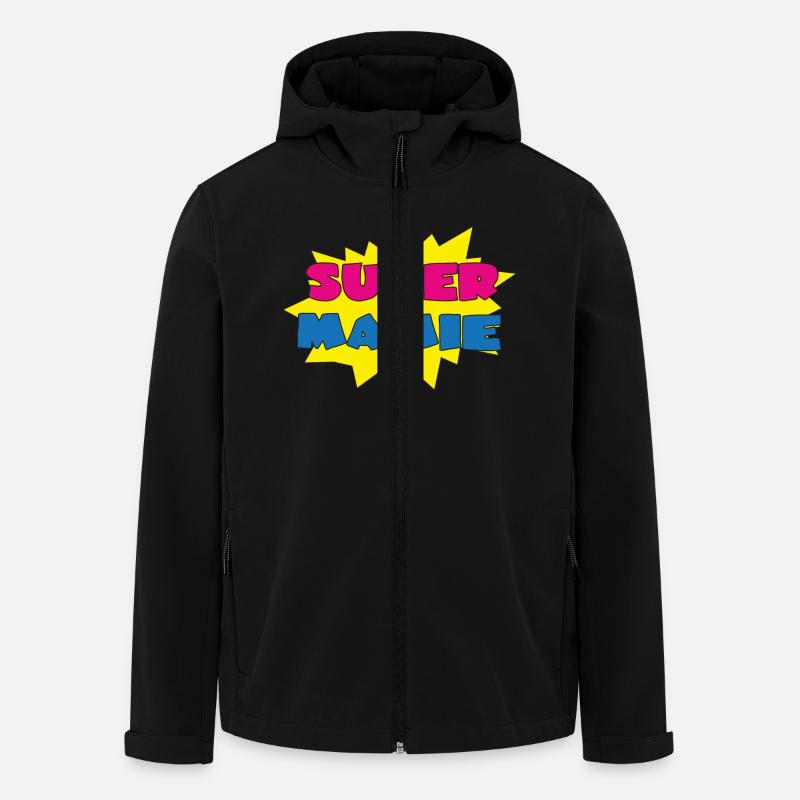 Super mamie - Recycelte Männer Softshell-Jacke von Stanley/Stella - Schwarz