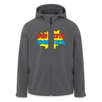 Der beste onkel - Recycelte Männer Softshell-Jacke von Stanley/Stella - Schwarz - Vorne - AI Model Male 185 light (185cm)
