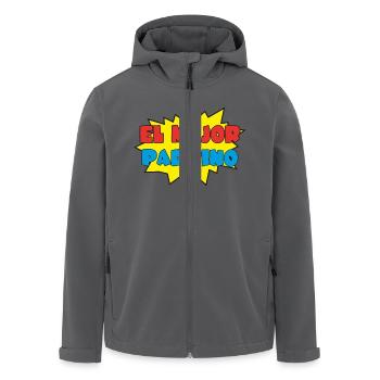 El mejor padrino - Veste softshell homme en polyester recyclé Stanley/Stella - noir - Devant - AI Model Male 185 light (185cm)