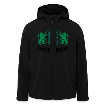 limited_edition_02 - Veste softshell homme en polyester recyclé Stanley/Stella - noir - Devant - AI Model Male 185 light (185cm)