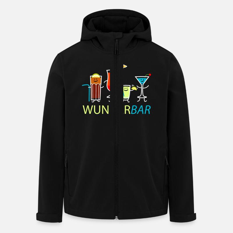 Wunderbar (b) - Recycelte Männer Softshell-Jacke von Stanley/Stella - Schwarz