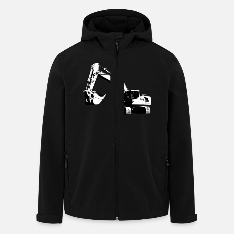 Bagger - Recycelte Männer Softshell-Jacke von Stanley/Stella - Schwarz