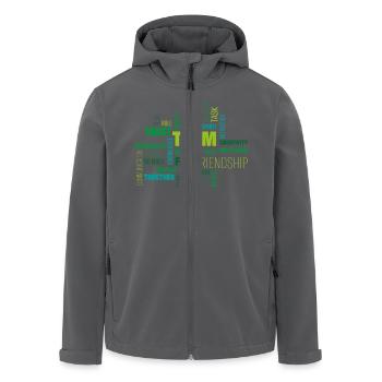 Équipe - Veste softshell homme en polyester recyclé Stanley/Stella - noir - Devant - AI Model Male 185 light (185cm)