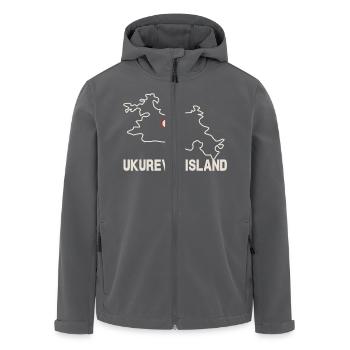Ukurewe Island Africa - Men’s Recycled Softshell Jacket by Stanley/Stella - black - Front - AI Model Male 185 light (185cm)