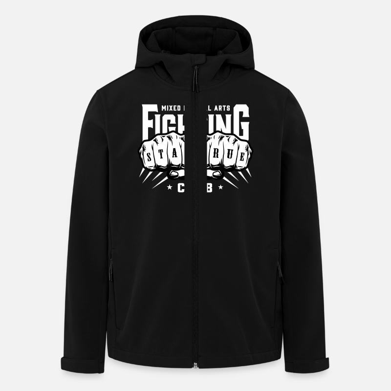 Mixed Combat - Men’s Recycled Softshell Jacket by Stanley/Stella - black