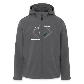 THEBROCO - Men’s Recycled Softshell Jacket by Stanley/Stella - black - Front - AI Model Male 185 light (185cm)