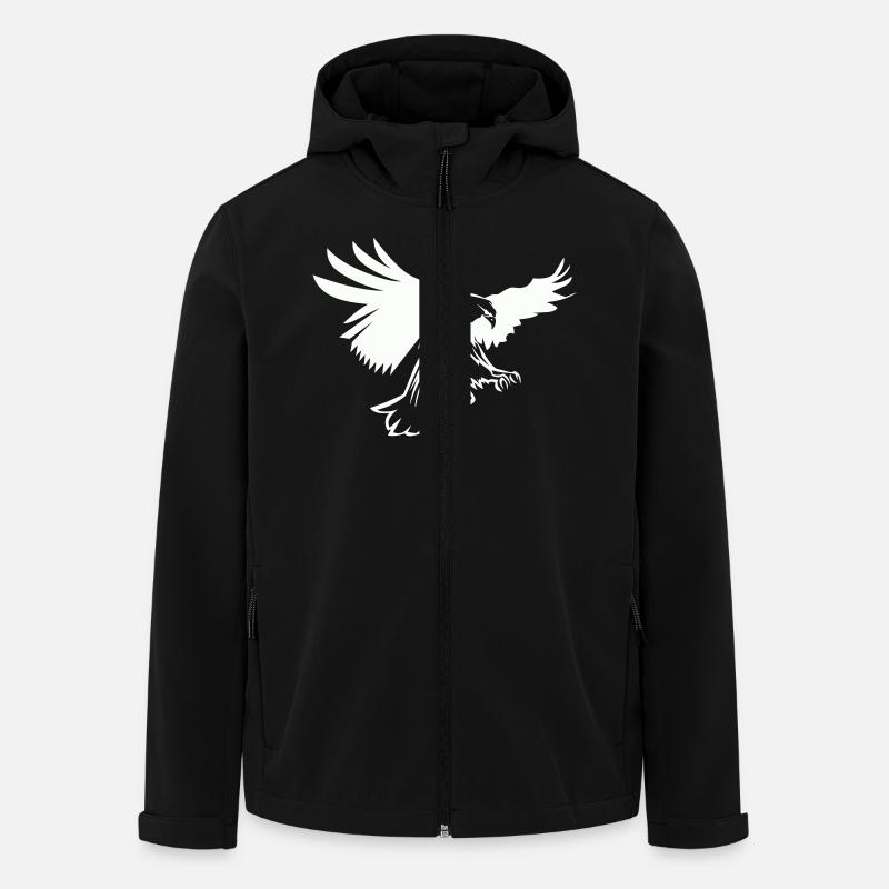 Adler - Recycelte Männer Softshell-Jacke von Stanley/Stella - Schwarz