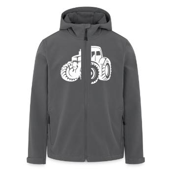 Tracteur - Veste softshell homme en polyester recyclé Stanley/Stella - noir - Devant - AI Model Male 185 light (185cm)