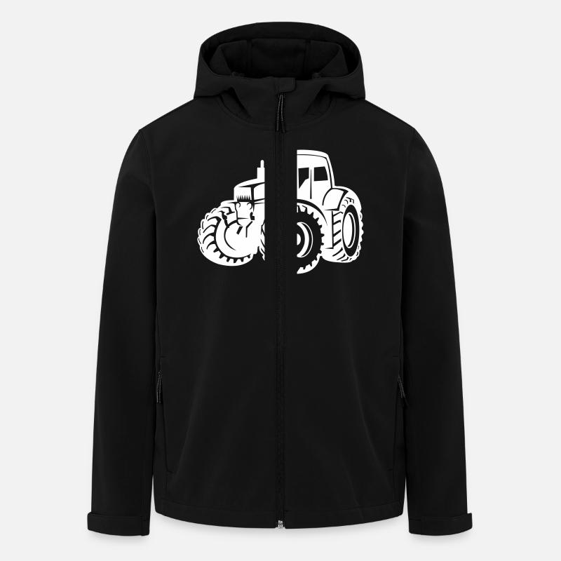 Traktor - Recycelte Männer Softshell-Jacke von Stanley/Stella - Schwarz