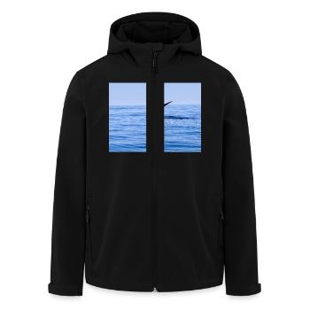 Wal - Recycelte Männer Softshell-Jacke von Stanley/Stella - Schwarz - Vorne - AI Model Male 185 light (185cm)