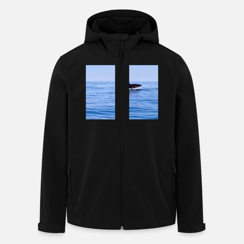 Wal - Recycelte Männer Softshell-Jacke von Stanley/Stella - Schwarz