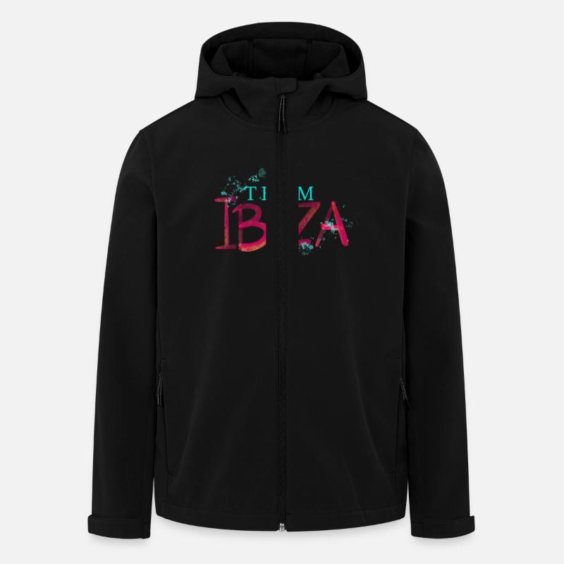 Team Ibiza - Recycelte Männer Softshell-Jacke von Stanley/Stella - Schwarz