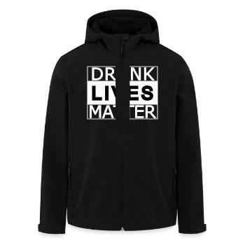 Drunk lives matter - Men’s Recycled Softshell Jacket by Stanley/Stella - black - Front - AI Model Male 185 light (185cm)