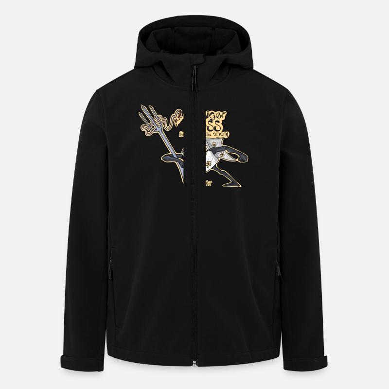 3-lagiger - Recycelte Männer Softshell-Jacke von Stanley/Stella - Schwarz