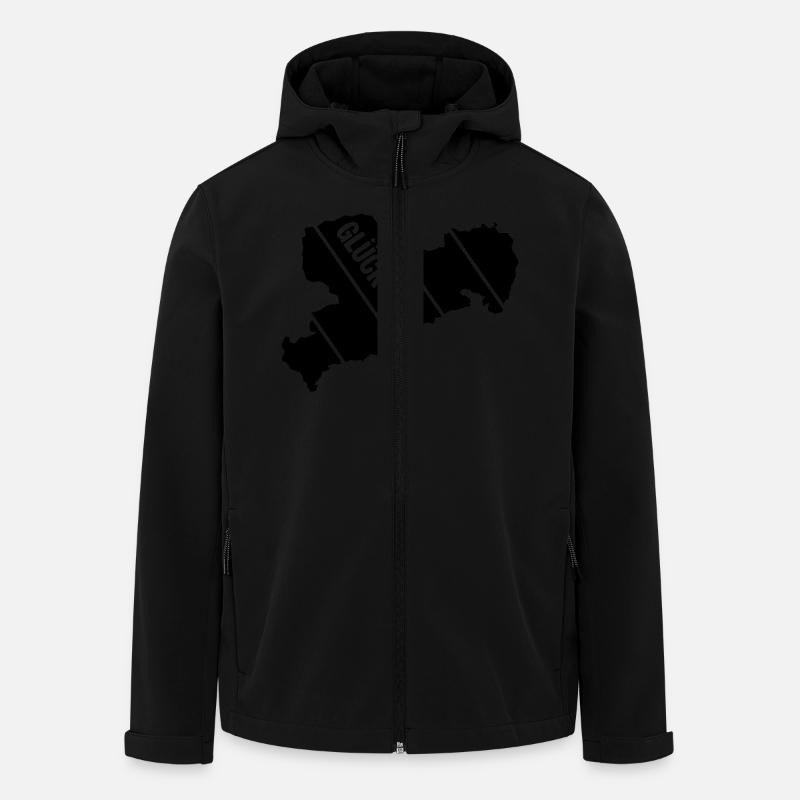 Retro Sachsen Gruss - Recycelte Männer Softshell-Jacke von Stanley/Stella - Schwarz