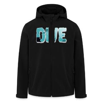 Tauchen Taucher - Recycelte Männer Softshell-Jacke von Stanley/Stella - Schwarz - Vorne - AI Model Male 185 light (185cm)