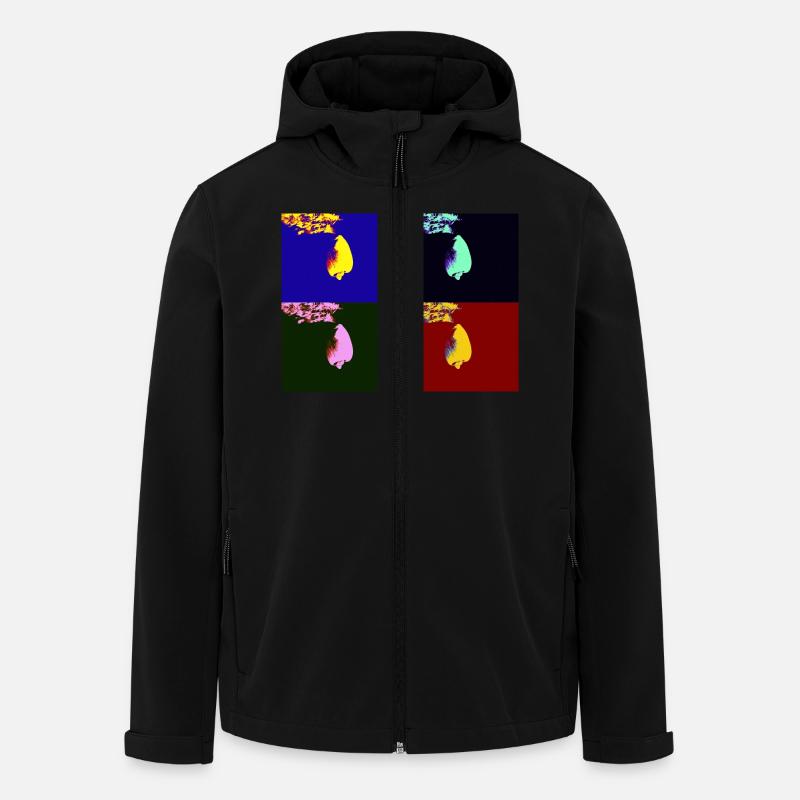 Fallende Schale - Recycelte Männer Softshell-Jacke von Stanley/Stella - Schwarz