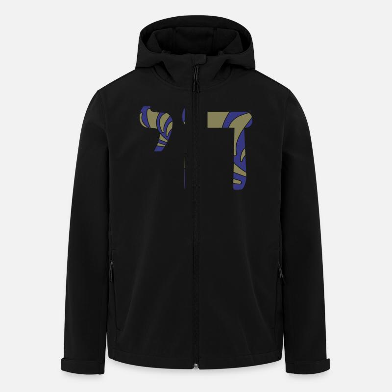 Chai (Leben) - Recycelte Männer Softshell-Jacke von Stanley/Stella - Schwarz