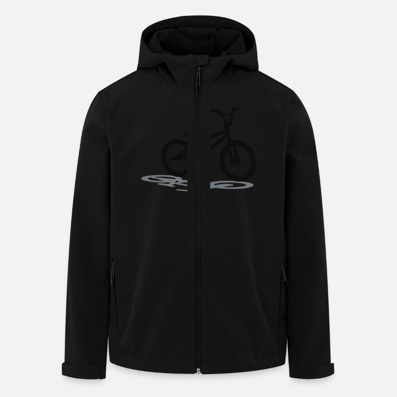 BMX, Bicycle MotoCross - Veste softshell homme en polyester recyclé Stanley/Stella - noir