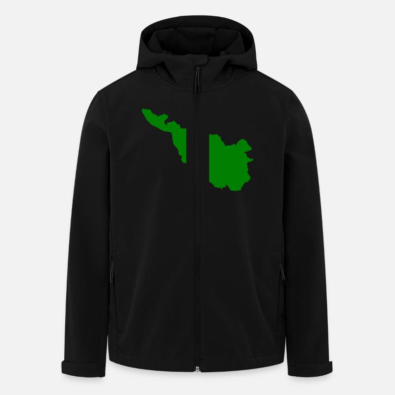 Bremen - Recycelte Männer Softshell-Jacke von Stanley/Stella - Schwarz