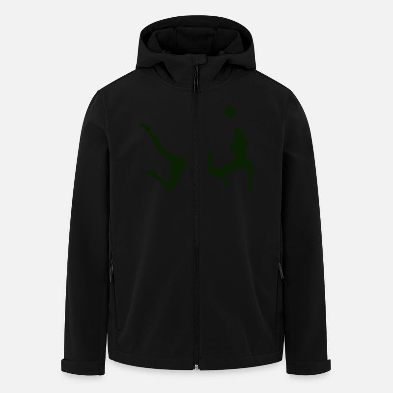 volleyball_1 - Recycelte Männer Softshell-Jacke von Stanley/Stella - Schwarz