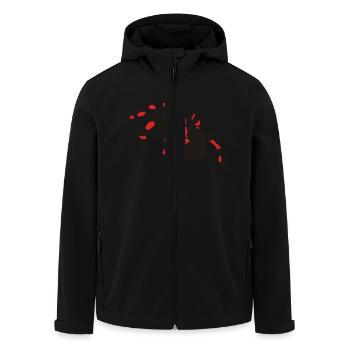spinnen - Recycelte Männer Softshell-Jacke von Stanley/Stella - Schwarz - Vorne - AI Model Male 185 light (185cm)