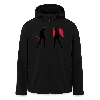 Angel Devil Sexy Girls Demon Ange - Men’s Recycled Softshell Jacket by Stanley/Stella - black - Front - AI Model Male 185 light (185cm)