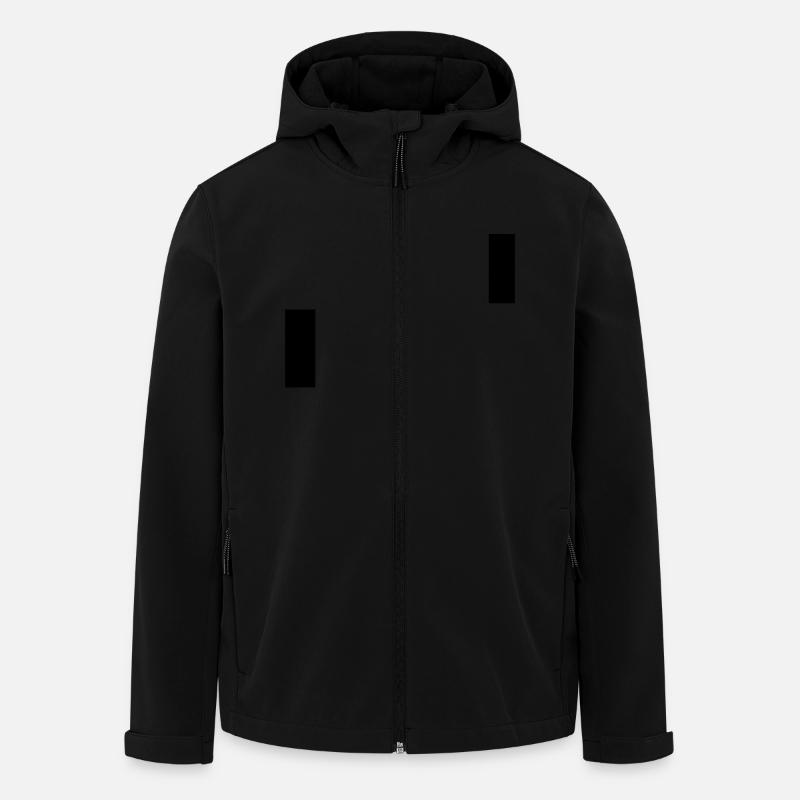 Kubb - Recycelte Männer Softshell-Jacke von Stanley/Stella - Schwarz