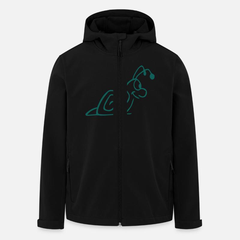 Escargot ... de wicki_de - Veste softshell homme en polyester recyclé Stanley/Stella - noir