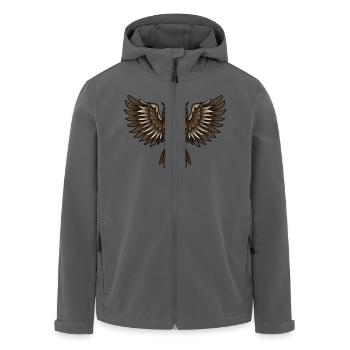 Eule Tausend Nadeln - Recycelte Männer Softshell-Jacke von Stanley/Stella - Schwarz - Vorne - AI Model Male 185 light (185cm)