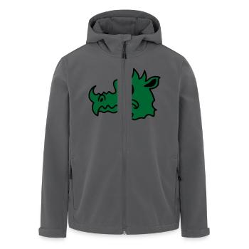 Evil dragon - Men’s Recycled Softshell Jacket by Stanley/Stella - black - Front - AI Model Male 185 light (185cm)