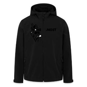 Höhenangst - Recycelte Männer Softshell-Jacke von Stanley/Stella - Schwarz - Vorne - AI Model Male 185 light (185cm)