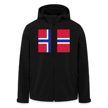 norway flag - Veste softshell homme en polyester recyclé Stanley/Stella - noir - Devant - AI Model Male 185 light (185cm)