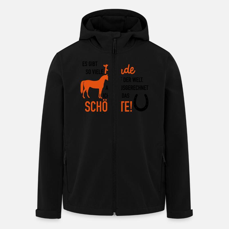 Schönstes Pferd - Recycelte Männer Softshell-Jacke von Stanley/Stella - Schwarz