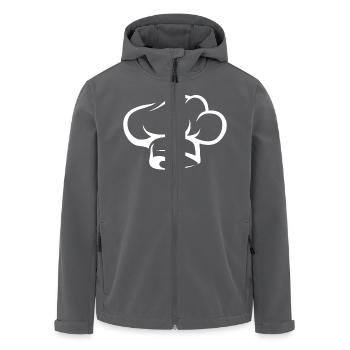 Kochmütze 2 - Men’s Recycled Softshell Jacket by Stanley/Stella - black - Front - AI Model Male 185 light (185cm)