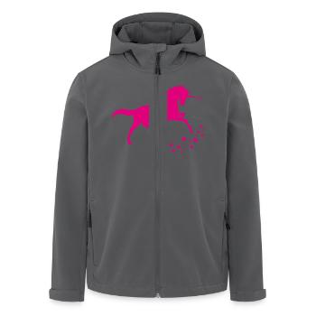 Einhorn - Recycelte Männer Softshell-Jacke von Stanley/Stella - Schwarz - Vorne - AI Model Male 185 light (185cm)