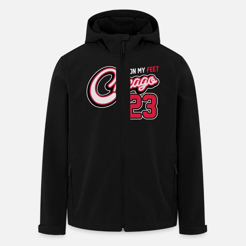 J's on my Feet - Chicago 23 - Recycelte Männer Softshell-Jacke von Stanley/Stella - Schwarz