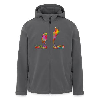 Berger Picard Multicolore - Veste softshell homme en polyester recyclé Stanley/Stella - noir - Devant - AI Model Male 185 light (185cm)