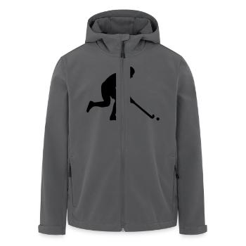 Field Hockey - Men’s Recycled Softshell Jacket by Stanley/Stella - black - Front - AI Model Male 185 light (185cm)