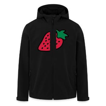 strawberry - Recycelte Männer Softshell-Jacke von Stanley/Stella - Schwarz - Vorne - AI Model Male 185 light (185cm)