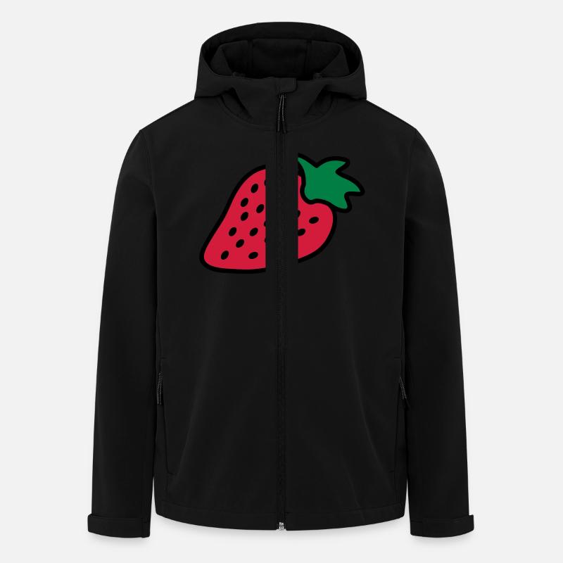 strawberry - Recycelte Männer Softshell-Jacke von Stanley/Stella - Schwarz