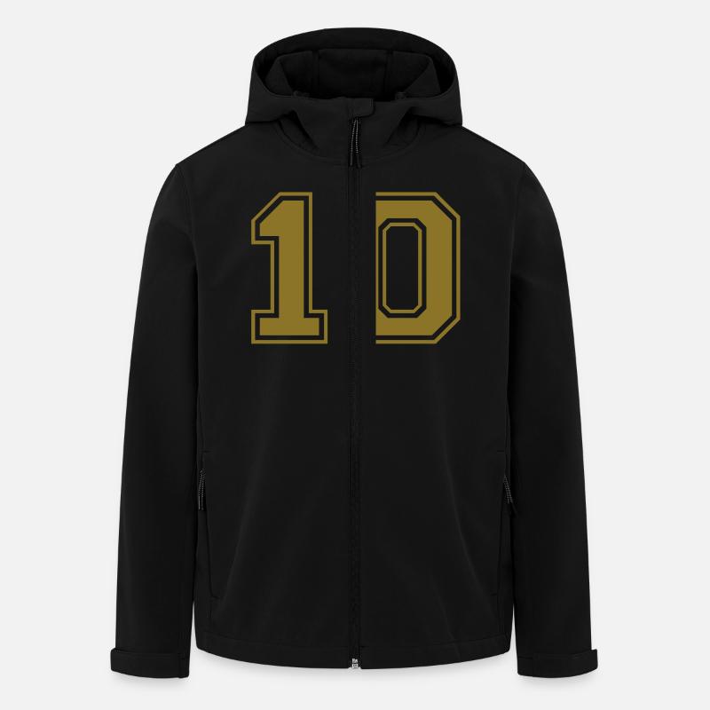 nummer - 10 - Recycelte Männer Softshell-Jacke von Stanley/Stella - Schwarz