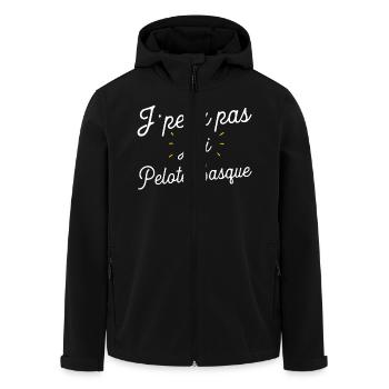 J'ai pelote basque cadeau - Veste softshell homme en polyester recyclé Stanley/Stella - noir - Devant - AI Model Male 185 light (185cm)