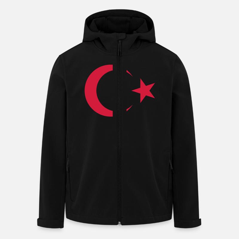 Turkey__V003 - Recycelte Männer Softshell-Jacke von Stanley/Stella - Schwarz