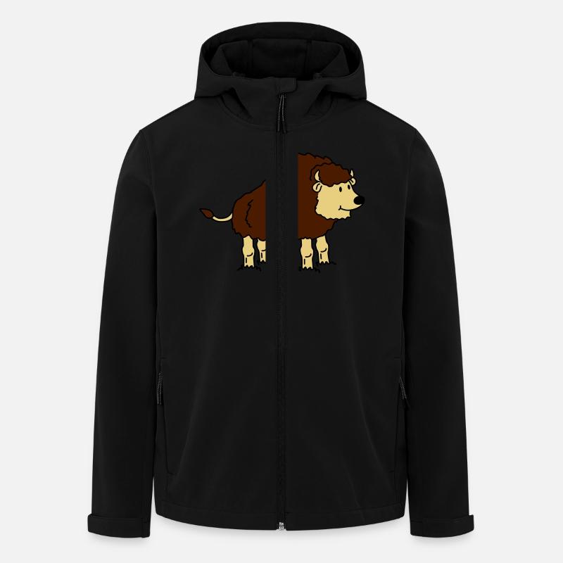 bison - Men’s Recycled Softshell Jacket by Stanley/Stella - black