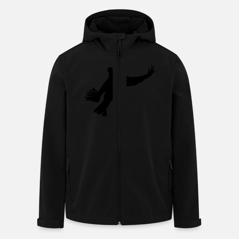 Taube 1 - Recycelte Männer Softshell-Jacke von Stanley/Stella - Schwarz