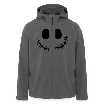 jack o'lantern - Men’s Recycled Softshell Jacket by Stanley/Stella - black - Front - AI Model Male 185 light (185cm)