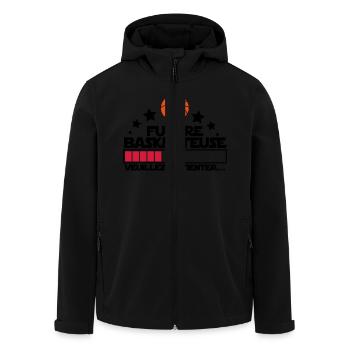 future basketteuse - Veste softshell homme en polyester recyclé Stanley/Stella - noir - Devant - AI Model Male 185 light (185cm)