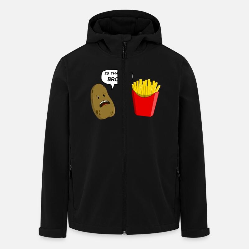 potato - Recycelte Männer Softshell-Jacke von Stanley/Stella - Schwarz